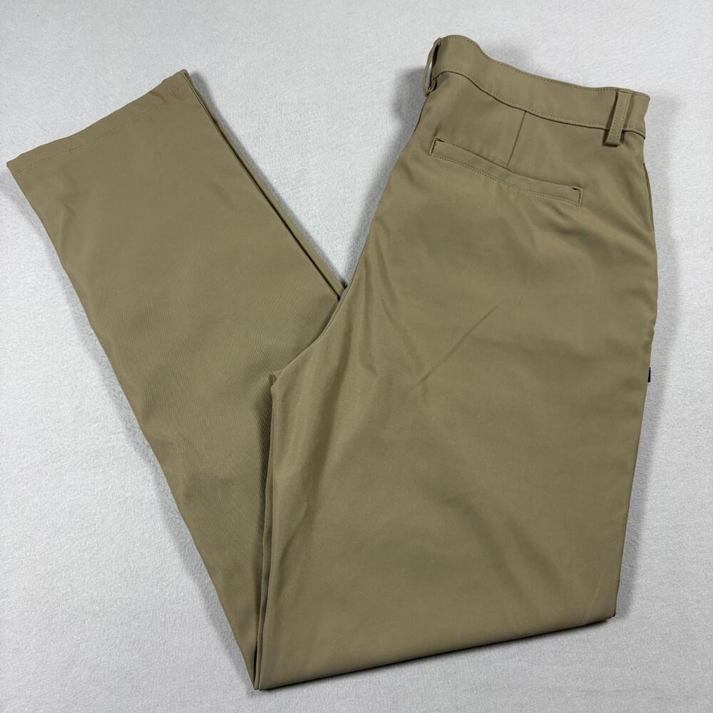 Dennis Mens Khaki Straight Fit Work Pants Size 32x30 Durable Classic Chino - Picture 2 of 9
